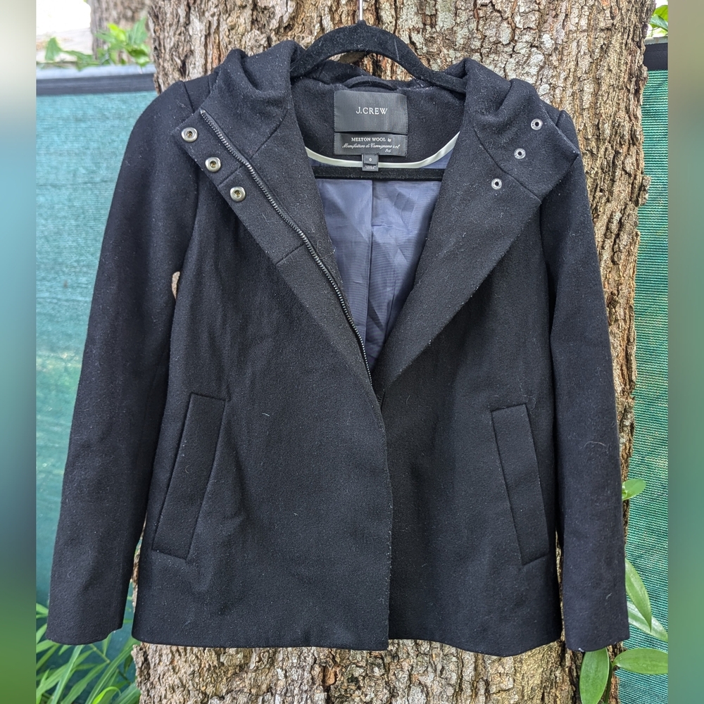 J. Crew | Melton Wool Short Bib Jacket | Size 0